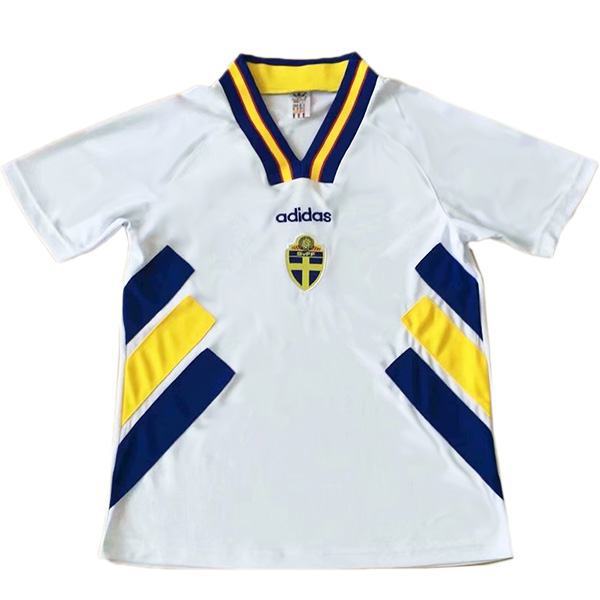 Sweden maglia da calcio vintage retrò della Svezia match prima maglia da calcio sportiva da uomo 1994